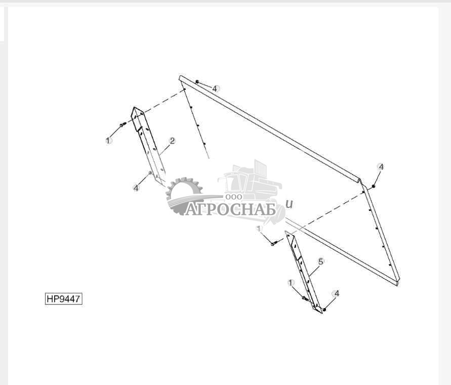 Chopper Cover and Brackets, Chop-To-Bale 